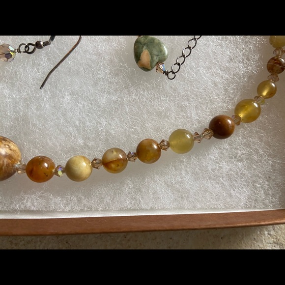 AB Swarovski Crystal Necklace & Earrings - Picture 3 of 4